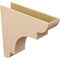 Ekena Millwork 9"W x 36"D x 36"H Thin New Brighton Rough Cedar Woodgrain TimberThane Corbel, Primed Tan CORUR09X36X36NEBRCPR - alternate 5
